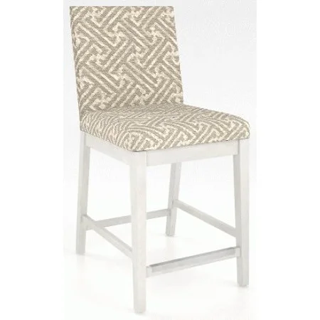 Customizable Upholstered Counter Stool